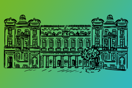 Line drawing of the Queens